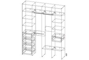 Гардеробная Страйп 4.1  (1700х2200х400)