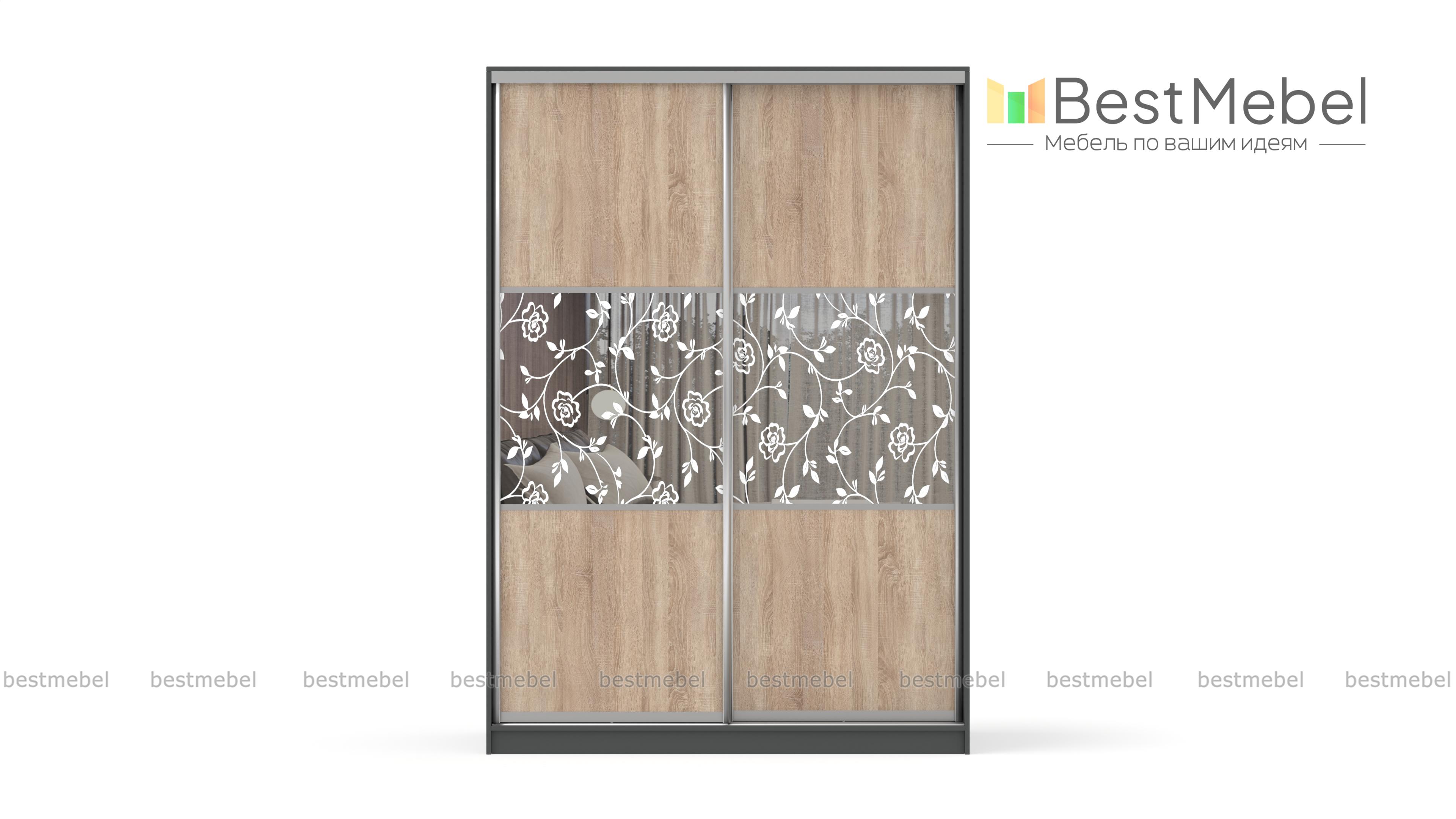 Шкаф-купе двухдверный Garant 6 BMS - Фото