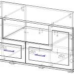 Чертеж Тумба под ТВ 9.25 BMS