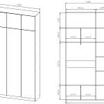 Шкаф распашной Ангард 30 (1300*2600*400)