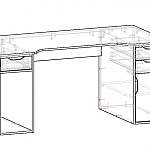 Чертеж Геймерский стол Урбан 5 BMS