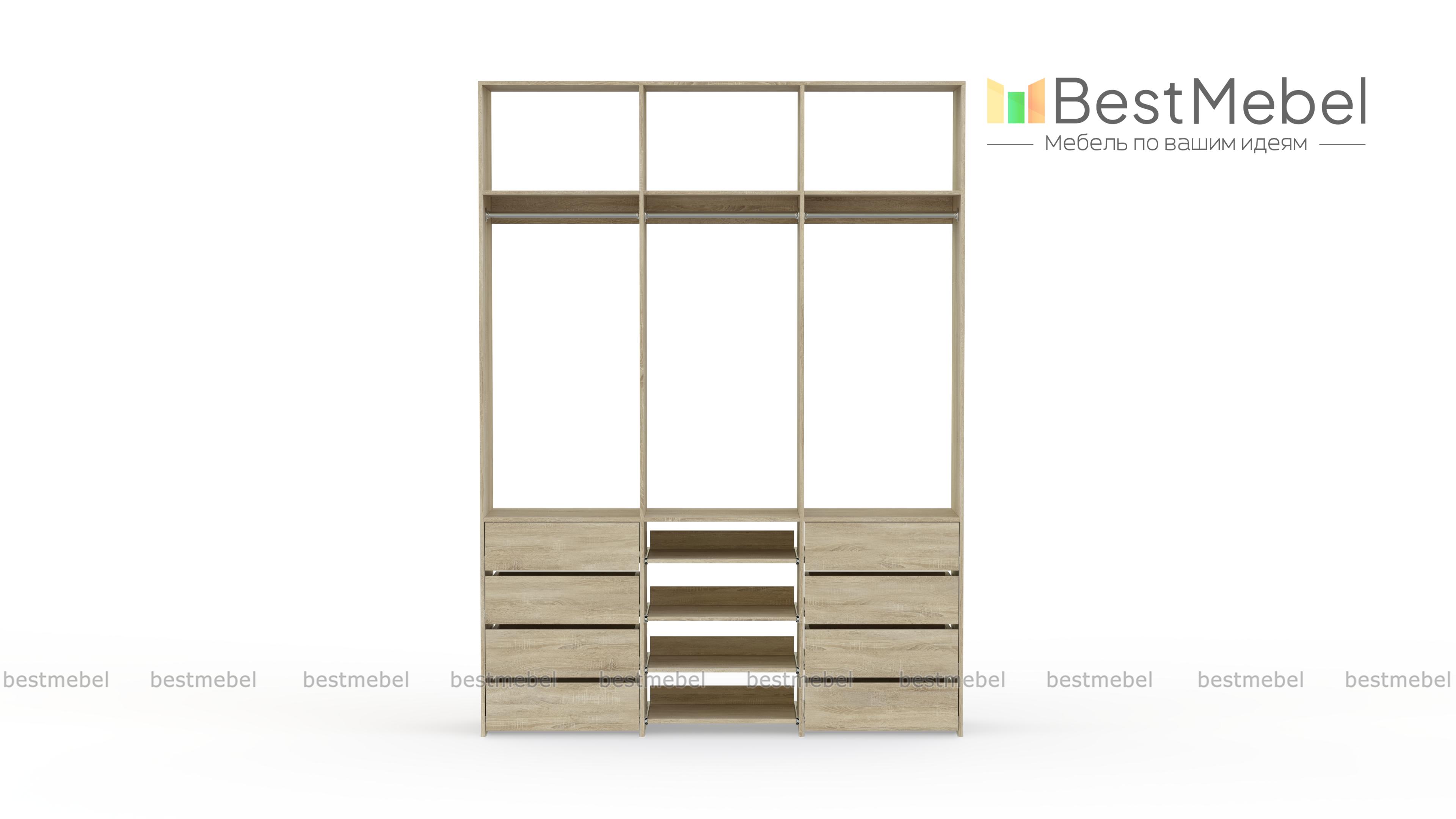 Стеллаж для одежды Мирта 95 BMS - Фото