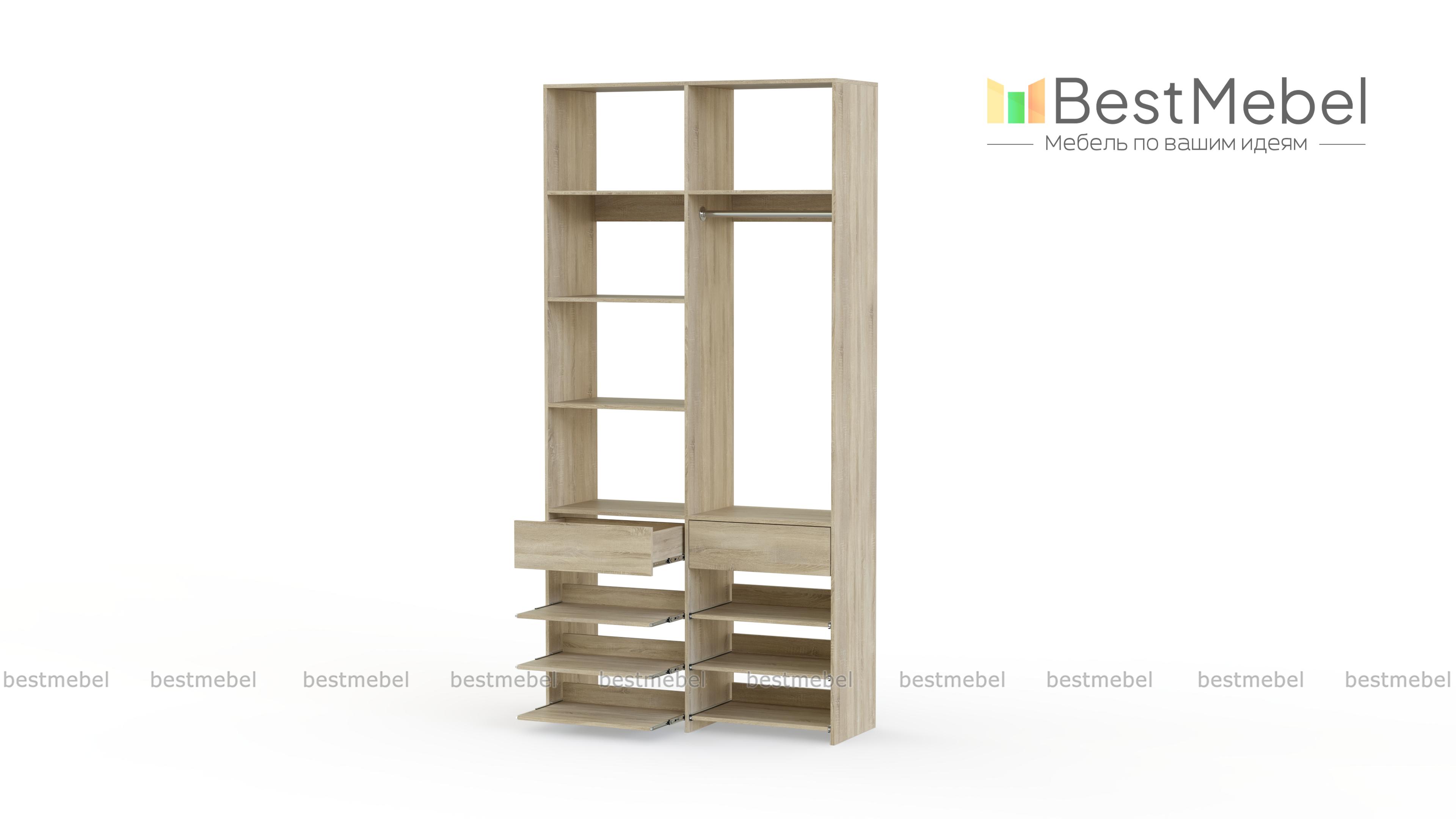 Стеллаж для одежды Мирта 82 BMS - Фото