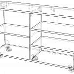 Схема сборки Стеллаж передвижной Мадрид 4 BMS