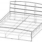 Чертеж Кровать Люсси BMS