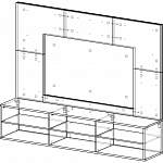 Чертеж Панель для ТВ Гамма 1 BMS
