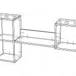 Схема сборки Полка навесная Ристо 4 BMS