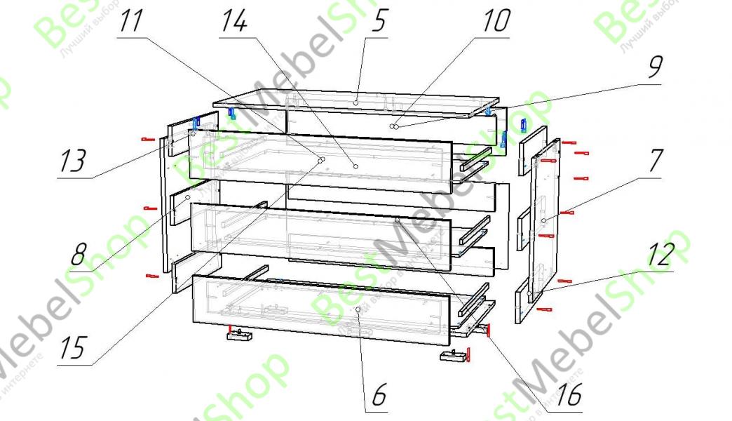Комод шайн 23 схема сборки