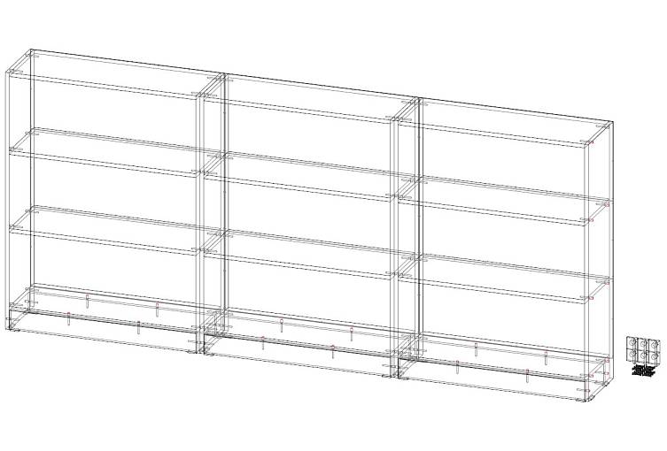 Стеллаж Барни 07 (2400*1060*280)