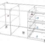 Схема сборки Тумба мобильная с замком П405 BMS