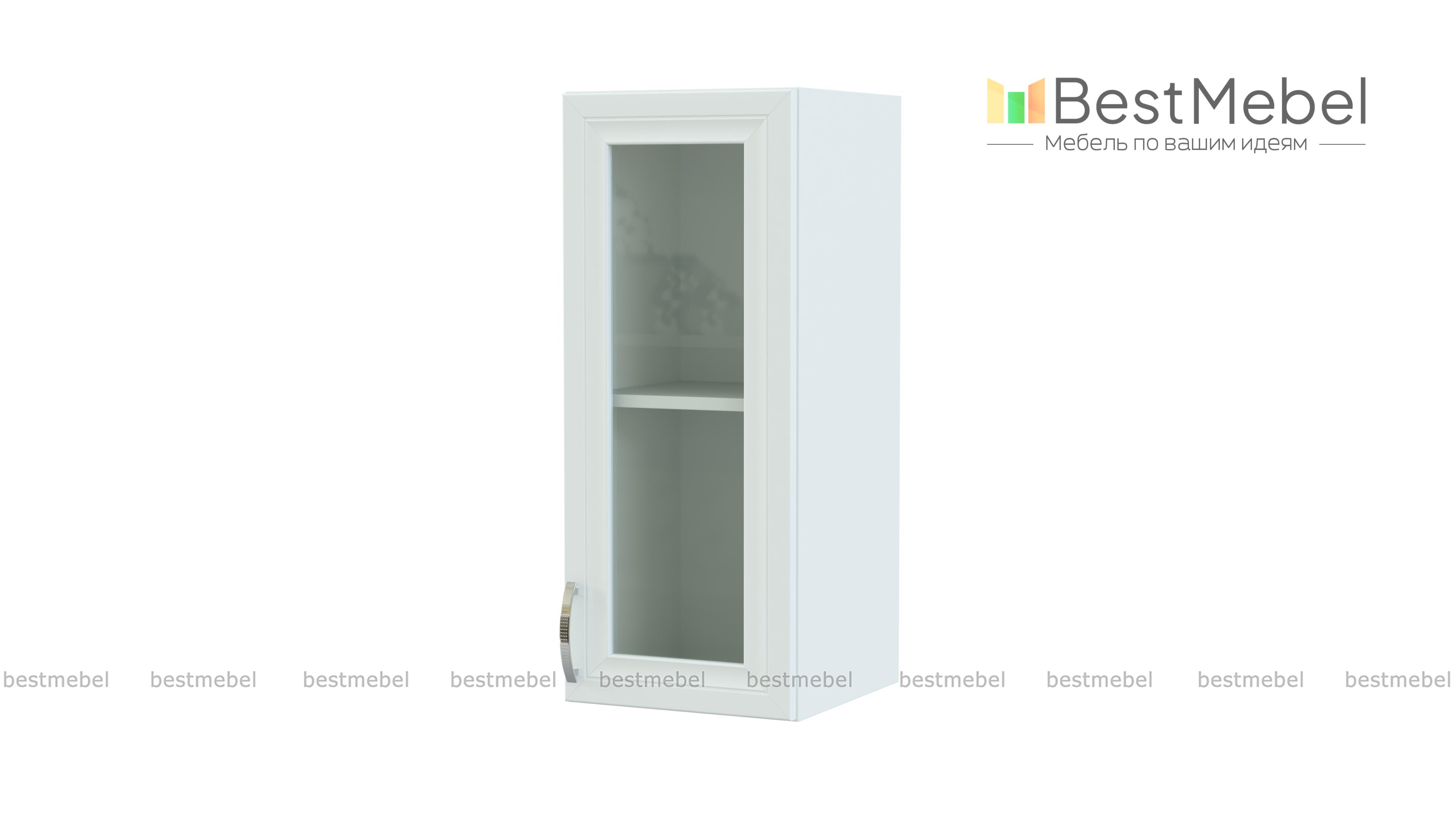 Шкаф-витрина 1ДВ Трапеза Рамочная BMS - Фото