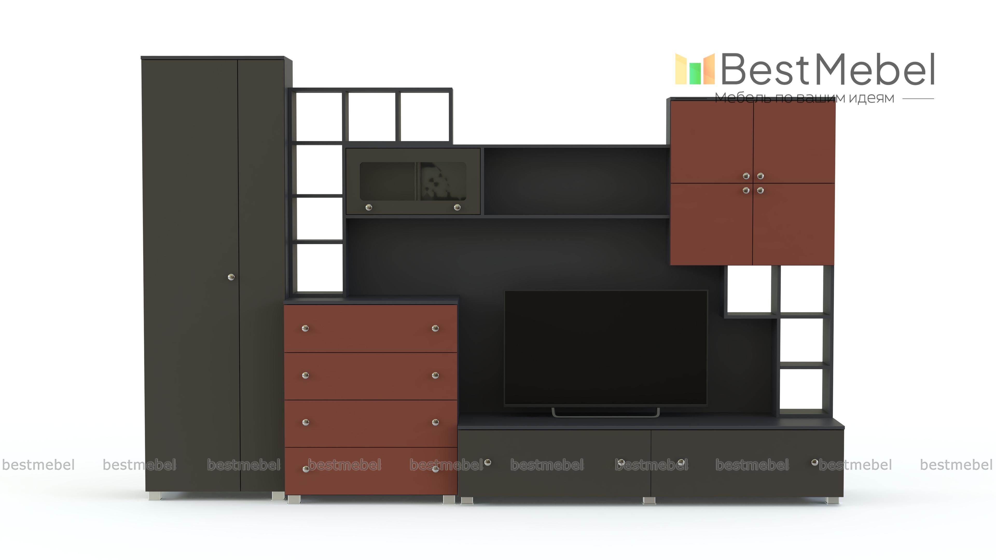 Гостиная Хай-Тэк-19 Набор 7 BMS - Фото