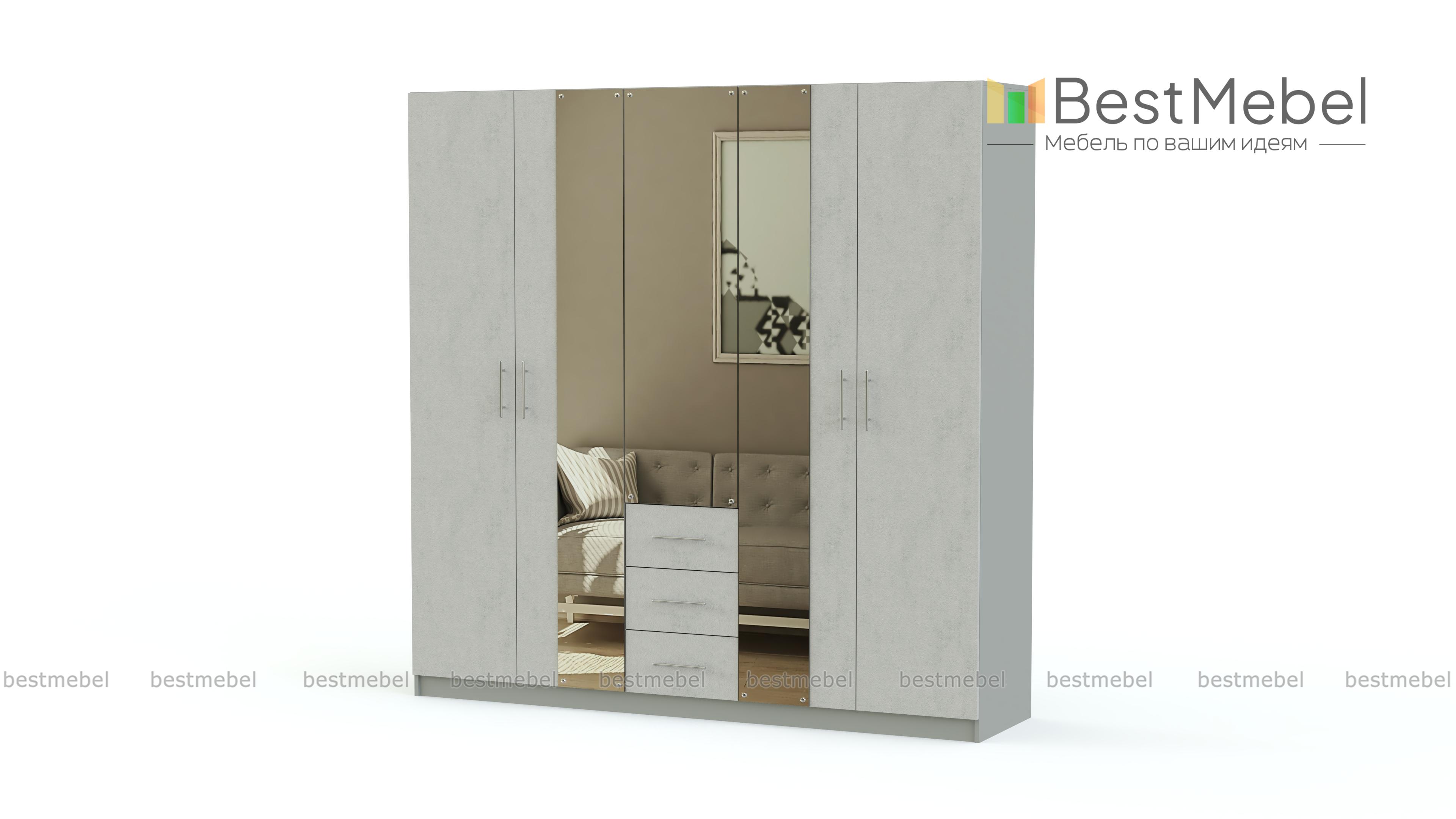 Шкаф распашной Дебора 4 BMS - Фото