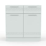 Тумба напольная 2 ящика и двери Греция BMS - Фото 2