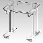 Чертеж Стол письменный  Ирма 11 BMS