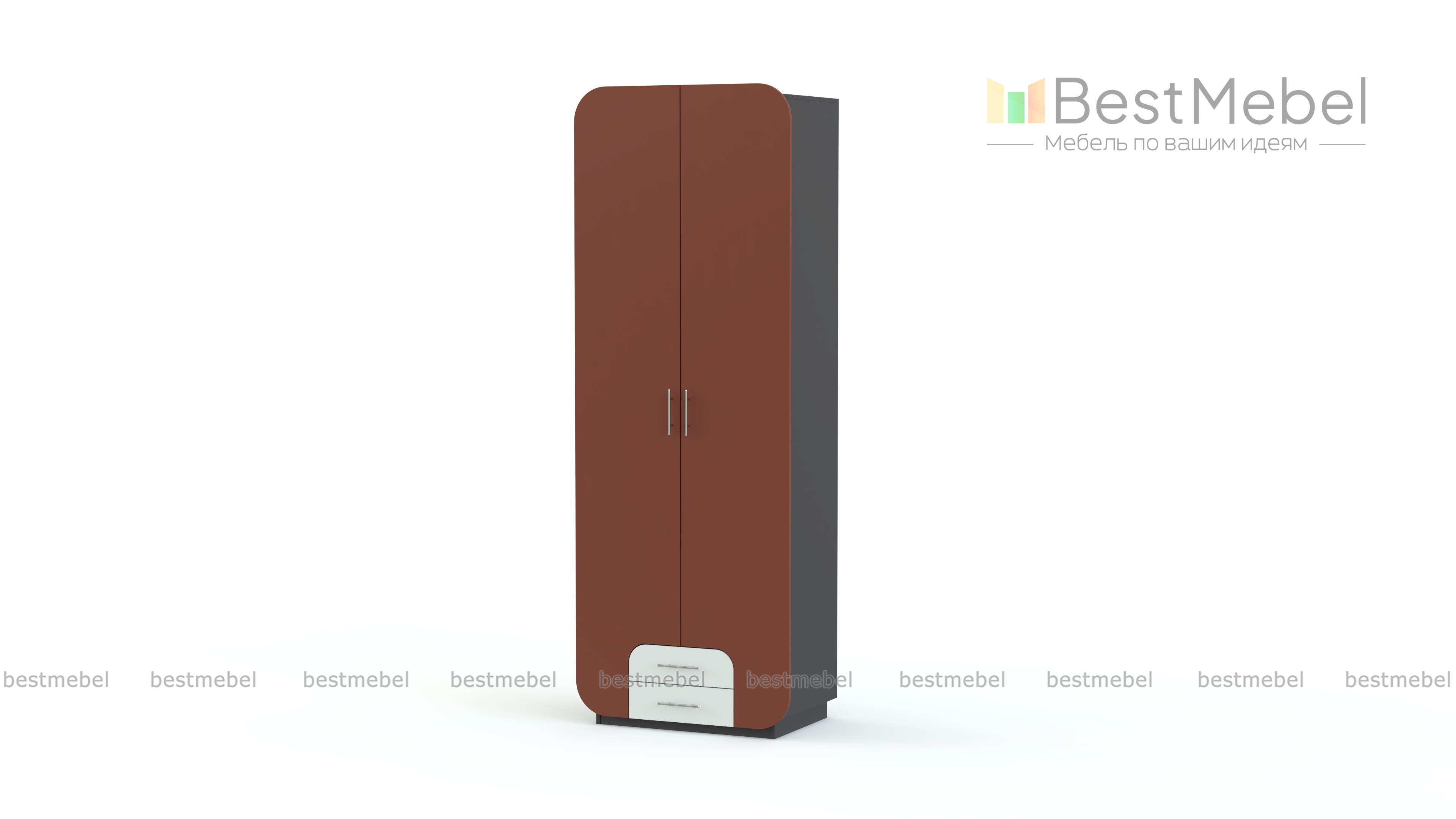 Распашной шкаф Модерно 3.1 BMS