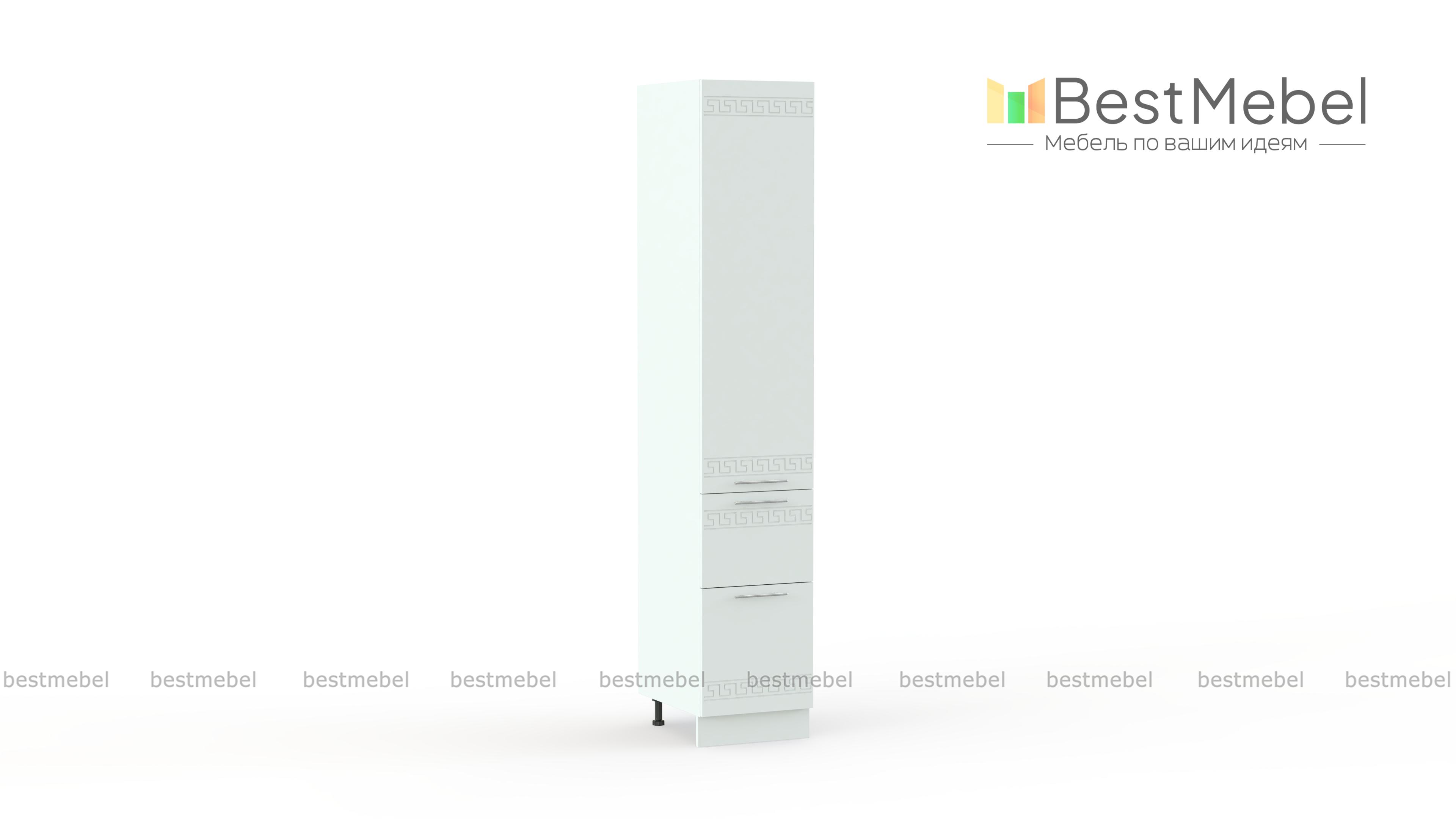 Шкаф-пенал 2 ящика 400 Греция BMS - Фото