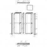 Схема сборки Распашной шкаф Грация 1 BMS