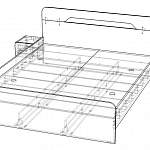 Чертеж Кровать Жизель 1 BMS