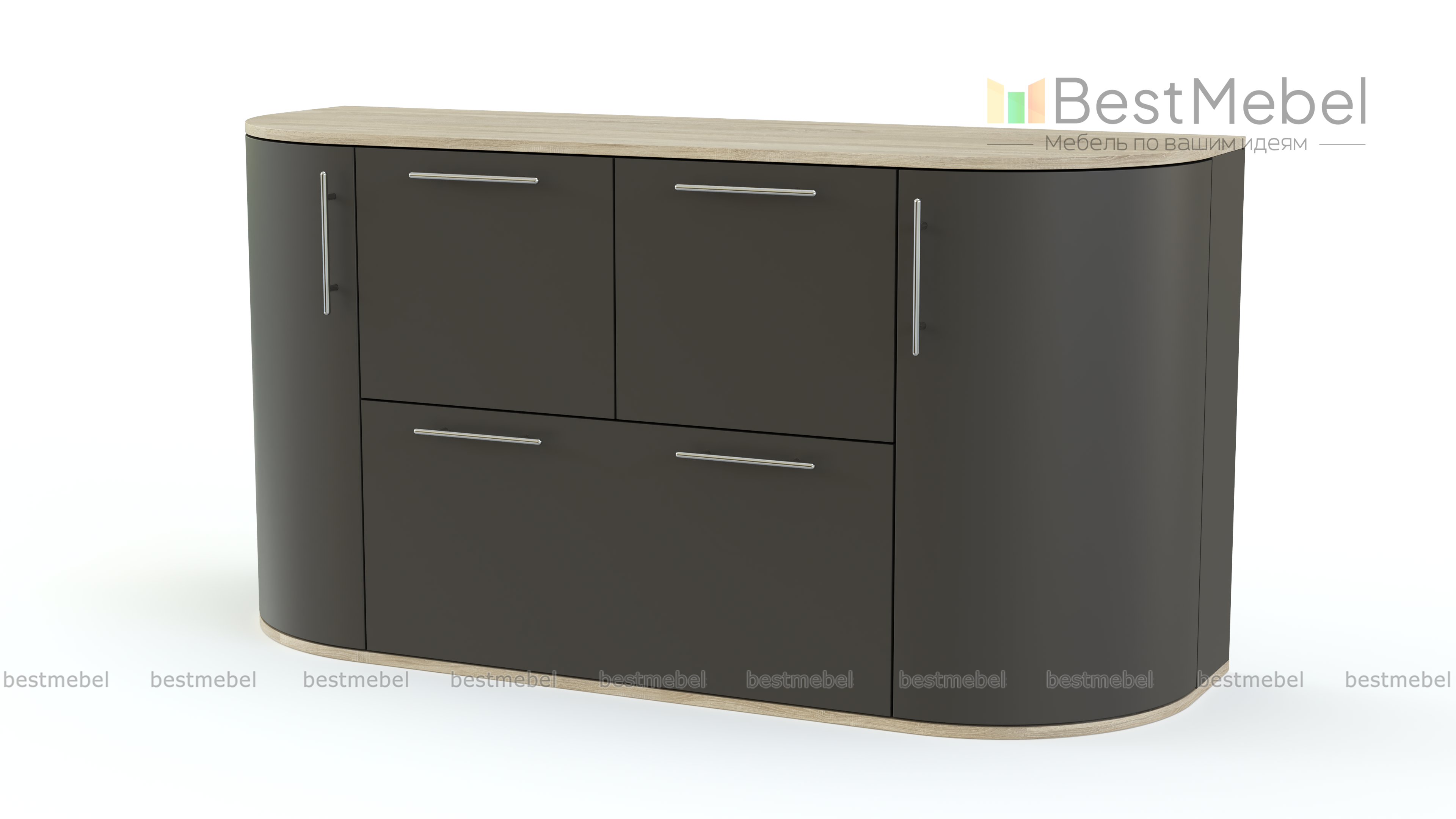 Комод радиусный Флер 3 BMS