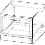 Схема сборки Прикроватная тумба Сунна BMS